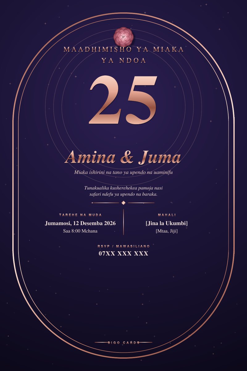Anniversary - Sigo Cards